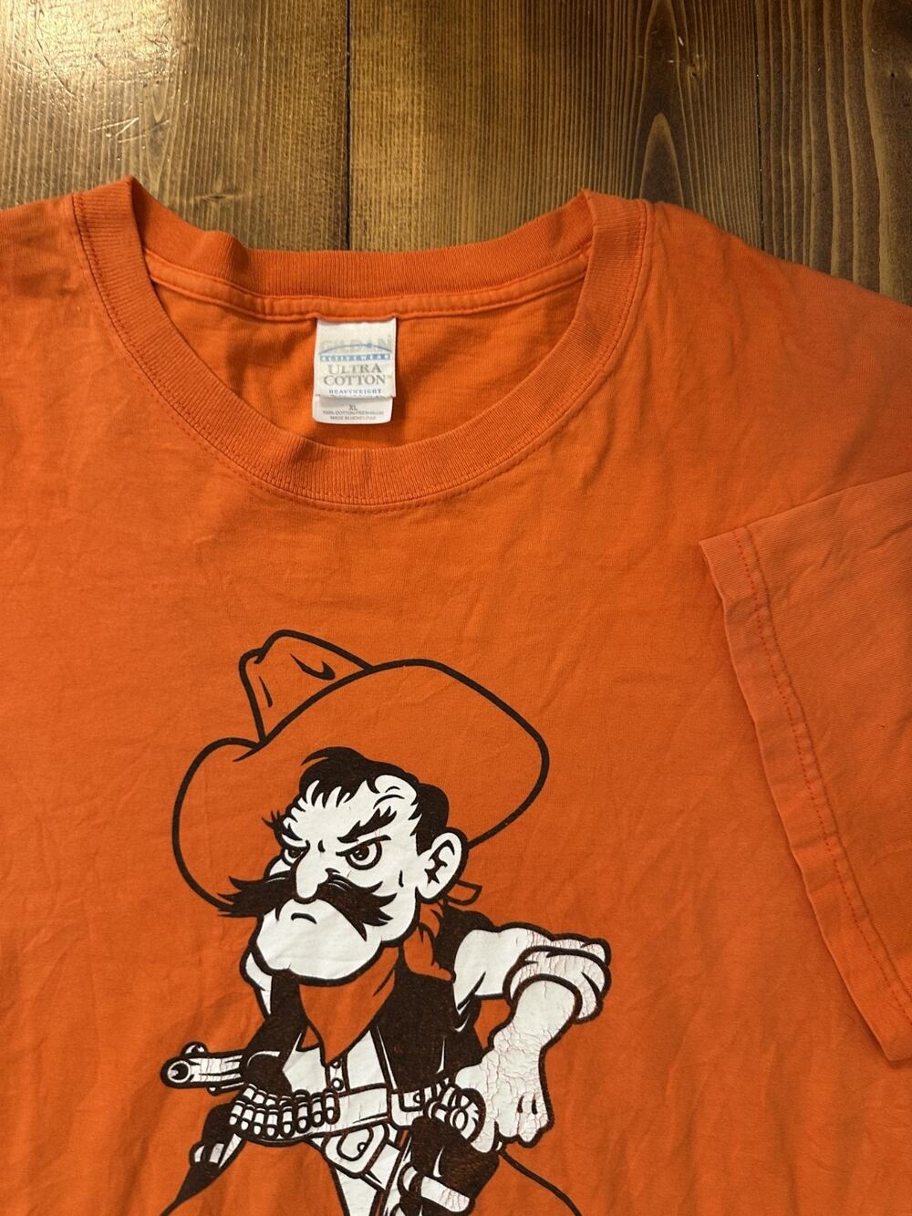 Vintage Oklahoma State University Orange OSU Cowboy XL T-Shirt XL y2k vtg Tee